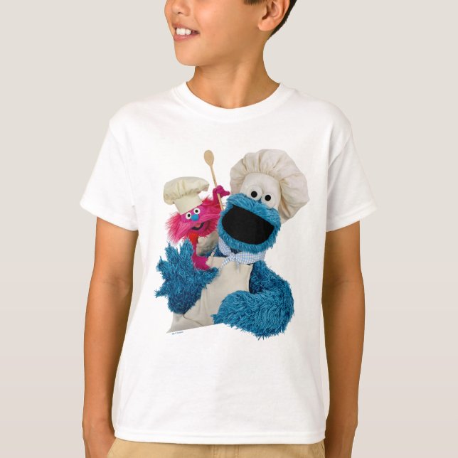 T-shirt Cookie Monster's Foodie Truck Friends (Devant)