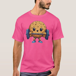T-shirt Cookie Poids Barbell Workout Poids