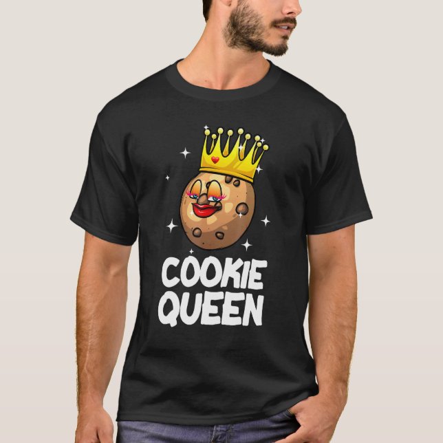 T-shirt Cookie Queen For Men Cool Cuisine Baker Baking (Devant)