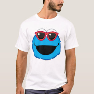 T-shirt Cookie Souriant visage avec lunettes de soleil
