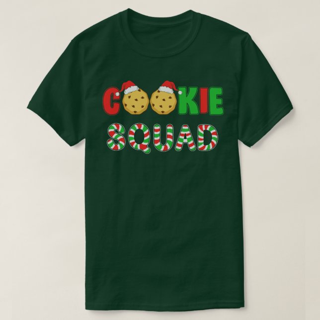 T-shirt Cookie Squad drôle merveille de Noël famille (Design devant)