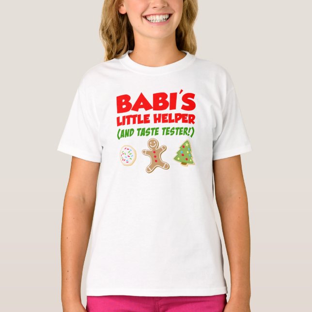 T-shirt Cookies de Noël de Babi (Devant)