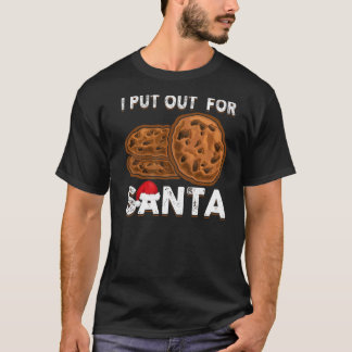 T-shirt Cookies de Noël que j'ai mis dehors pour Père Noël