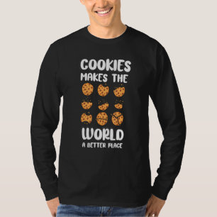 T-shirt Cookies Drôle Les Cookies Rendent Le Monde Meilleu