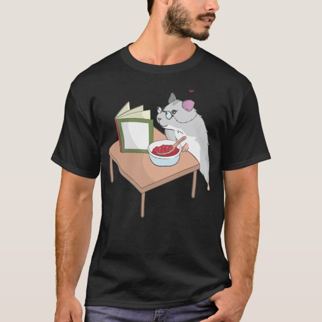 T-shirt Cooking Cooking Cute Hamster Cooking (Devant)