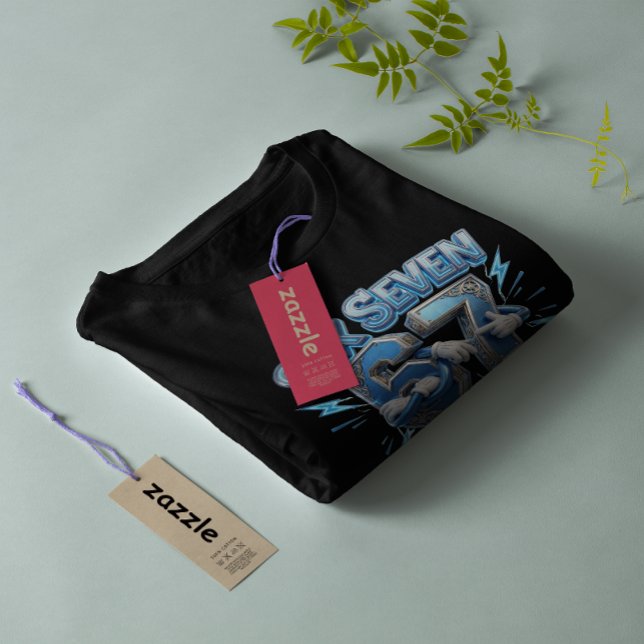 T-shirt Cool 67 Meme Six Seven Blue Cartoon Characters (Créateur téléchargé)