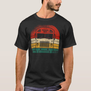 T-shirt Cool 80s Vibe School Bus Driver Retro Vintage Appa
