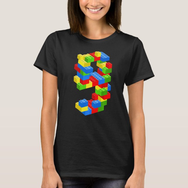 T-shirt Cool 9e Anniversaire Bâtiment Blocs 9 Ans Garçon (Devant)