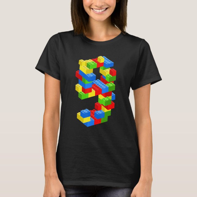 T-shirt Cool 9e Anniversaire Bâtiment Blocs 9 Ans Garçon (Devant)