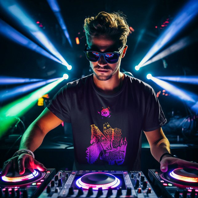 T-shirt Cool Abstrait coloré (Créateur téléchargé)