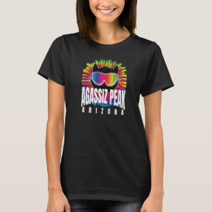 T-shirt Cool Agassiz Peak AZ Cute Kitty Chat Ski Goggings