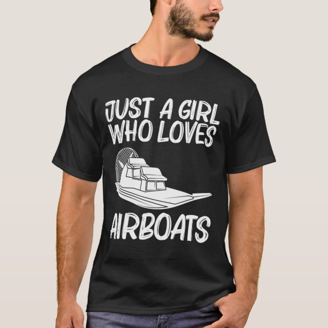 T-shirt Cool Airboat Gift For Girls Mom Airboat Racing Air (Devant)