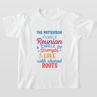 T-shirt Cool ajouter Nom de famille force amour racines ré