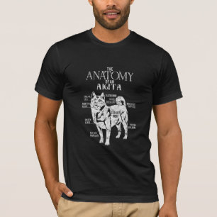 T-shirt Cool Akita Anatomy Clos Cadeaux Amoureux de les ch