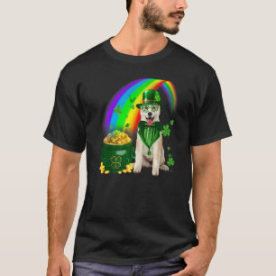 T-shirt Cool Akita Chien Leprechauns Shamrock Clover St Pa