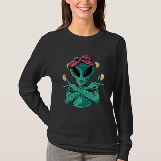 T-shirt Cool Alien For UFO and Alien Believers (Devant)