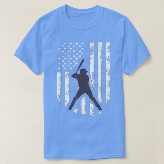 T-shirt Cool américain de baseball en détresse Jersey Gif (Design devant)