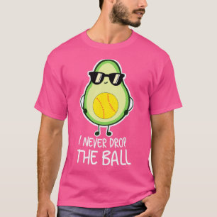 T-shirt Cool Amusant Avocado Softball
