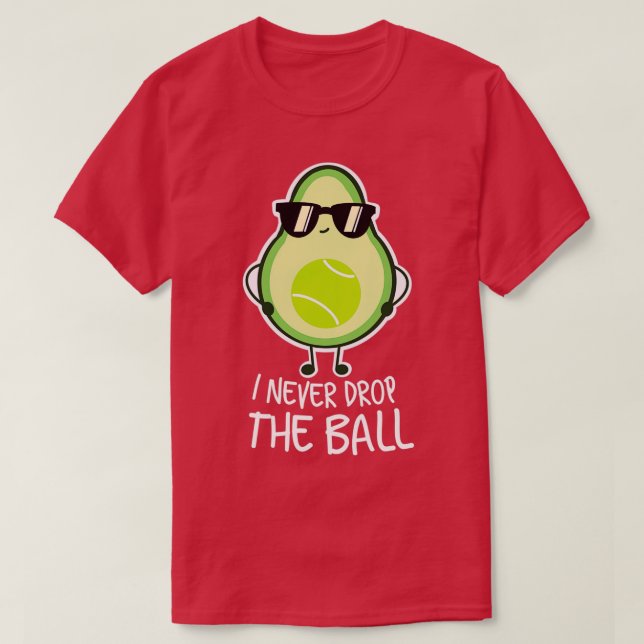 T-shirt Cool Amusant Avocado Tennis Lover (Design devant)