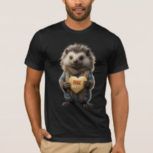 T-shirt Cool Amusant et drôle sans Hugs Porcupine