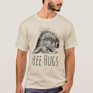 T-shirt Cool Amusant et drôle sans Hugs Porcupine