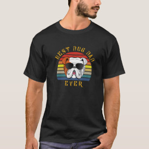 T-shirt Cool Anglais Chien Chien Papa Chien Drôle Noël