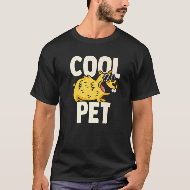 T-shirt Cool Animaux de compagnie Graphisme Guinée Proprié (Devant)