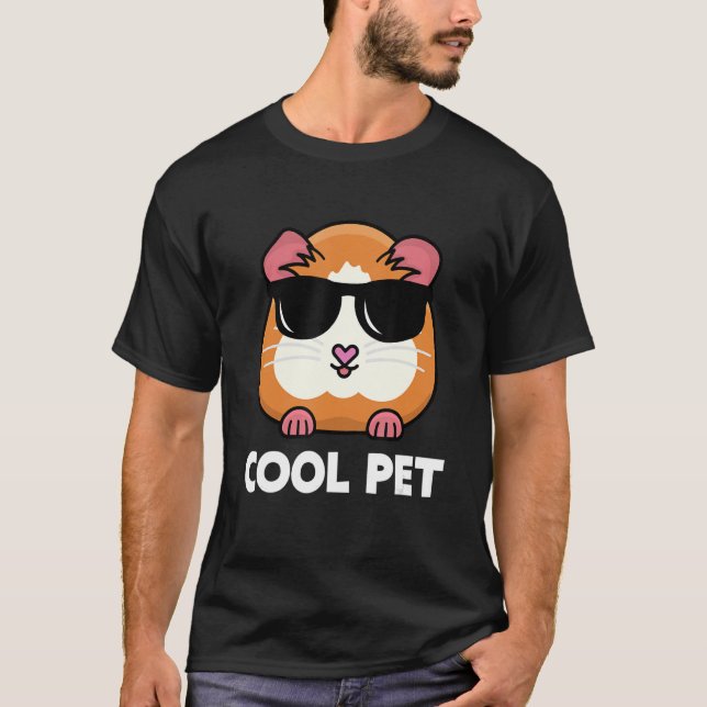 T-shirt Cool Animaux de compagnie Graphisme Guinée Proprié (Devant)