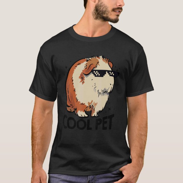 T-shirt Cool Animaux de compagnie Graphisme Guinée Proprié (Devant)