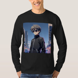 T-shirt Cool Anime Boy with Sunglasses – Urban Night City