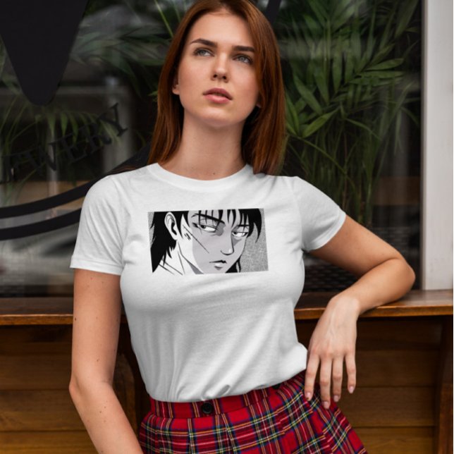T-shirt Cool Anime Visage de garçon (Créateur téléchargé)