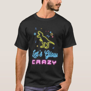 T-shirt Cool Anniversaire Fous Llow Dinosaur de fête 80s