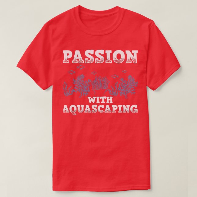 T-shirt Cool Aquascape Design Citation Je Suis Un Gardien  (Design devant)