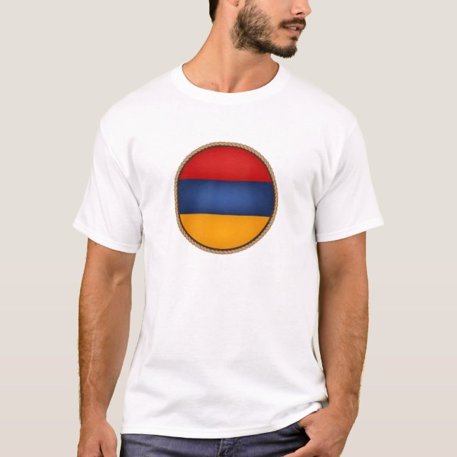 T-shirt Cool Arménie Drapeau Sceau (Devant)