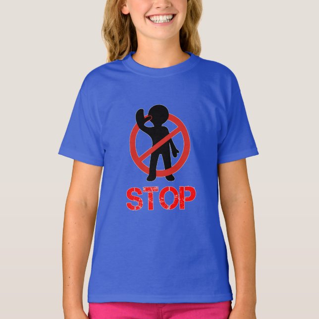 T-shirt Cool ARRÊTE | Ne pas entrer de graphique (Devant)