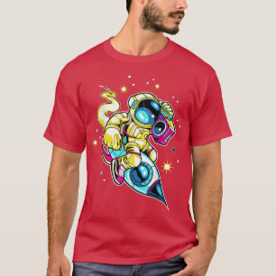 T-shirt Cool astronaute Space Art Rocket design 