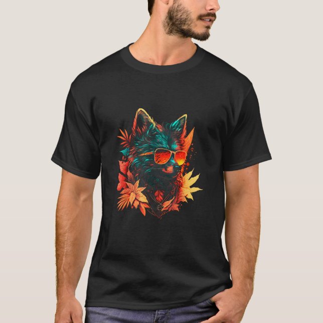 T-shirt Cool autumn Baby Wolf (Devant)