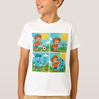T-shirt Cool avec AQUNY - Héros d'hydratation Soccer t-shi