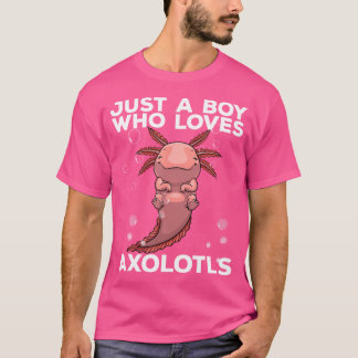 T-shirt Cool Axolotl Art Pour Hommes Garçons Mexicain Pois