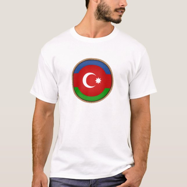 T-shirt Cool Azerbaïdjan Drapeau (Devant)