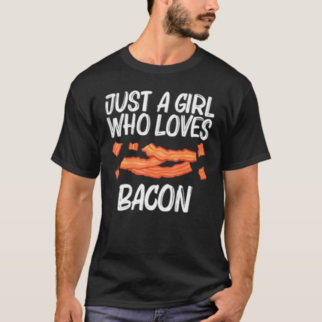 T-shirt Cool Bacon Art Pour Filles Porc Enfant Pause (Devant)