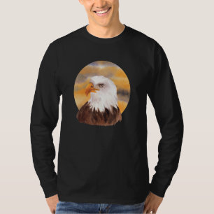 T-shirt Cool Bald Eagle Hawk Head Bird Prey Raptor Bird