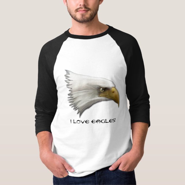 T-shirt Cool Bald Eagle Wildlife Collection (Devant)