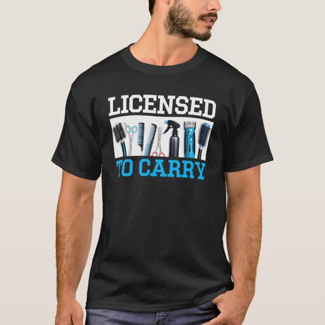 T-shirt Cool Barbier Pour Hommes Femmes Coiffeuse Coiffeus (Devant)
