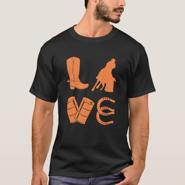 T-shirt Cool Barrel Racing Pour Femmes Filles Rodéo Specta (Devant)