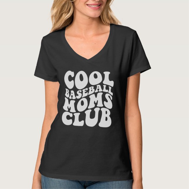 T-shirt Cool Baseball Moms Club 1 (Devant)