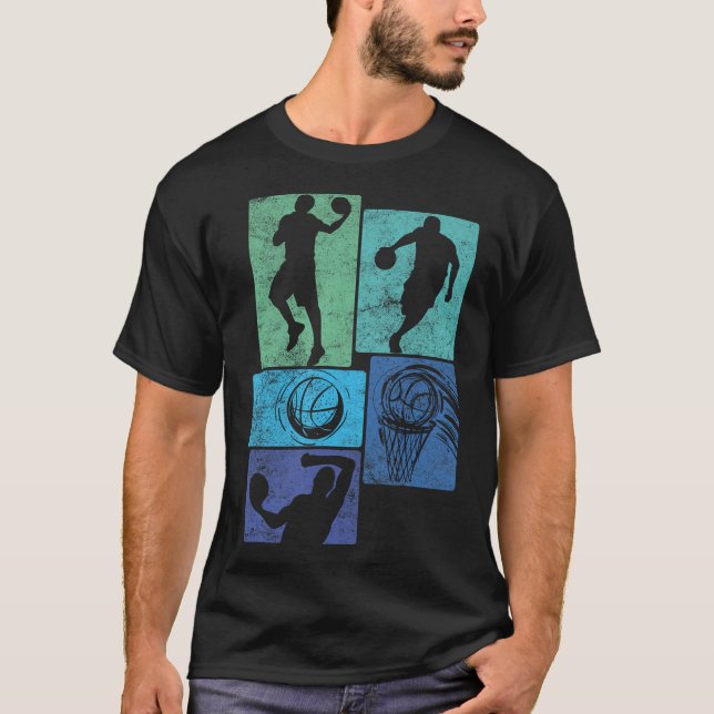 T-shirt Cool Basketball Design Basketball Joueur Sport (Devant)