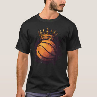 T-shirt Cool Basketball With Crown