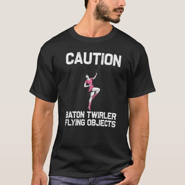 T-shirt Cool Baton Twirling For Women Girls Twirler Majore (Devant)