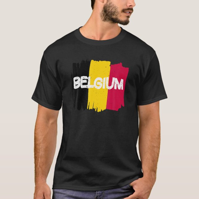 T-shirt Cool Belgium Flag (Devant)